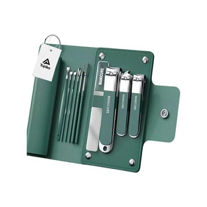 Topika - Nail Clippers Set, 10pcs Stainless Steel Large Nail Clippers Kit