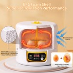 Topika 8-Egg Temperature Control Incubator with Clear Lid for Home Hatching