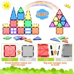 Topika Magnetic Tiles Building Blocks 100pcs Set for Toddlers Ages 3+