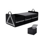 TopikaAuto 90L Car Trunk Organiser with Cooler Box Insulated Storage Bag