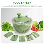 Topika Large Capacity Salad Spinner Salad Spinner Dryer With 5 Blades 25CM