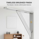 Topika Floating Shelves Brackets Stainless Steel Concealed Support 8Pcs Set
