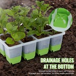Topika - Seed Starter Tray Seed Starting Trays Reusable Silicone 4Pcs Set