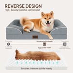 Topika Orthopedic Dog Bed, Waterproof Sofa Bed with Bolsters