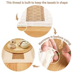 Topika Heat-Resistant Handmade Pure natural materials Placemats Set of 12