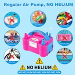 Topika Portable Electric Air Balloon Pump Inflator with 2 Tying Tools