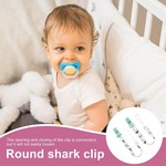 Topika Adjustable Baby Pacifier Clip (2-Pack), Pacifinder Holders