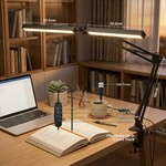 Topika - Dual Head LED Desk Lamp With Clamp, USB Powered Adjustable Arm