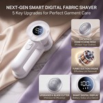 Topika 2in1 Digital Fabric Shaver with 3 Speeds & 3 replaceable heads