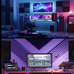 Self-Adhesive Sound Proof Foam Panels, 50x50x5cm, 6/12pack