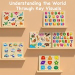 Topika Matching Puzzles For Toddlers 6 Pieces Educational Wooden Puzzles
