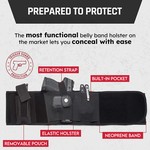 Topika Tactical Belly Band Holster, Concealed Carry Waist Belt for everyday