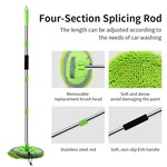 Topika - Car Wash Mop Kit, Long Handle, Brush, Microfiber Cloths & Squeegee