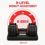 Topika Adjustable Dumbbell Set Dumbbells Adjustable Weight Set For Home Gym