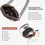 Topika - Ladies Crossbody Bag for Women Small Shoulder Bag with Wide Strap