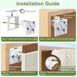 Topika Child Proof Cabinet Locks Baby Proofing Magnetic Design