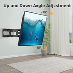 Topika - Full Motion TV Wall Mount for 32-85" TVs, Heavy-Duty Bracket