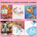 VSelect A4 Cotton Canvas Panels for Painting - 20x30cm (5 Pack)