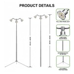Topika - Grow Lights For Plants Full Spectrum Aluminum Tripod Plant Light
