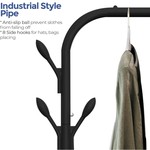 Topika-Heavy-Duty Industrial Clothes Rack, Wheels, Rolling Rail with Hooks