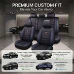 TopikaAuto - Universal Car Seat Cover Front & Full Set Waterproof Leather