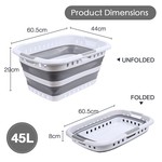 Topika - Collapsible Laundry Basket, Laundry Hamper&Basin w/ Drain Holes