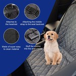 Topika Waterproof Car Seat Cover for Pets, Dog Car Seat