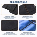Topika Women's Segmented Workout Waist Trainer Belt, Black Waist Shapewear