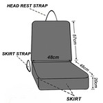 Topika Waterproof Car Seat Cover for Pets, Dog Car Seat