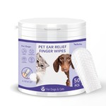 Topika Pet Ear Cleaner Finger Wipes for Dogs & Cats