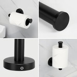 Bathroom Hardware Set, Towel Bar, Rings, Hooks, Paper Holder - 9 piece