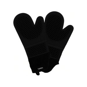Topika - Silicone Oven Mitts Extra Long Heat Resistant 260 C - 2 Pack