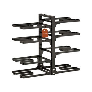 Topika - 8-Tier Pan Organiser Rack for Kitchen Adjustable Cabinet Storage