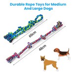 Topika Dog Tug Rope Toy Set for Large & Medium Aggressive Chewers