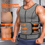 Topika - Shape Vests For Men Sweat Vest, Mens Waist Trainer Zip Slim Vest
