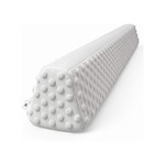 Topika 132cm Toddler Bed Edge Bumper with Soft Grey Minky Foam Barrier