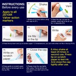ZEYAR - 12/24/48 Water-based Acrylic Paint Marker Pen, 0.7mm Extra Fine Tip