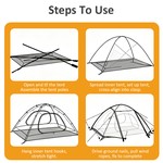 Naturehike - Camping Tent 2 Person, Lightweight Waterproof Hiking Tent