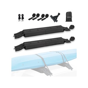 Topika Kayak Roof Rack Soft Pads Universal Car Carrier 5pcs Set