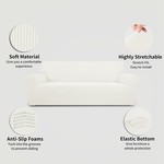 Topika Elastic Closure Couch Covers with Pillowcase & Foam Sticks