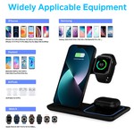 Topika 3-in-1 Charging Station Compatible with iPhone Apple Watch & AirPods