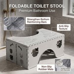 Topika Folding Toilet Stool Non-Slip Squat Bathroom Footrest