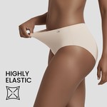 Lekkon Women Panties Cheeky Panties Invisible Silk Feel Ultralight 3/6 Pack