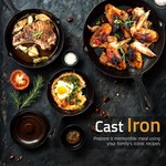 Topika Cast Iron Grill Pan Set 3 Piece with Silicone Handle Covers & Grip