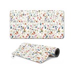 Topika Mousepad, Mouse Pads And Mouse Mats For Laptops Pink Floral Desk Pad