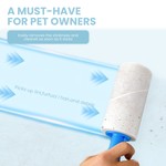 Topika Lint Roller Refills Pet Hair Removal Roller 120x6Sheets 2 handles