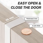 Topika Broom Holder Door Rack Over Door with Hooks,Tool Storage Organiser