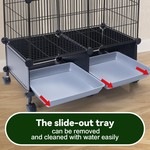Topika Large Bird Cage With Wheels and Slide-Out Trays, 116CM Tall