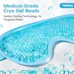 Topika - Cool Eye Mask for Sleeping,Gel Eye Mask for Dark Circles Puffiness