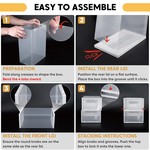 Topika Stackable Shoe Storage Boxes with Magnetic Lid & Aromatherapy Hole